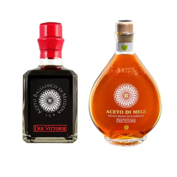 Bis Due Vittorie Vinegar - Balsamic Argento and Apple 250 ml x 2