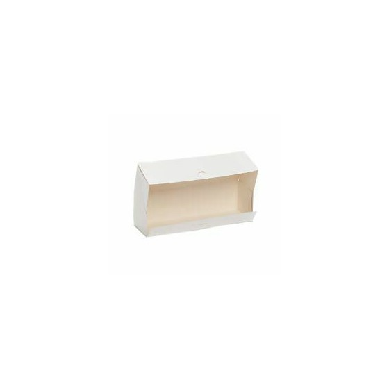 Boîte à bûche carton blanche 20 x 11 x 10 cm - par 25