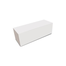 Boîte à bûche carton blanche 20 x 11 x 11 cm - par 25
