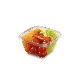 Barquette élégante et pratique Boîtes alimentaires Archipack à fond et couvercle translucide avec anse et poignées latérales. Elles allient design, élégance et praticité. Cette barquette alimentaire est parfaitement adaptée au micro-onde et est totalement hermétique. Les barquettes alimentaires à couvercle Archipack 1000ml sont très pratiques pour transporter en toute sécurité vos produits. Elles sont très appréciées des traiteurs et restaurateurs. Micro ondable: par sa composition en polypropylène Hermétique: grâce à son couvercle fermable Elégante : leurs formes arrondies et leur couleur noire offrent un design apprécié par ses utilisateurs Barquette alimentaire micro-ondable et hermétique Ces barquettes alimentaires sont spécialement conçues pour recevoir des préparations chaudes préparées au micro-ondes. Composées de plastique en polypropylène nos boîtes alimentaires peuvent être conditionnées dans un congélateur si besoin. Caractéristiques : Contenance : 1000 ml Longueur : 18 cm Largeur : 14 cm Hauteur : 7,4 cm Conditionnement : carton de 480 boites alimentaires en plastique
