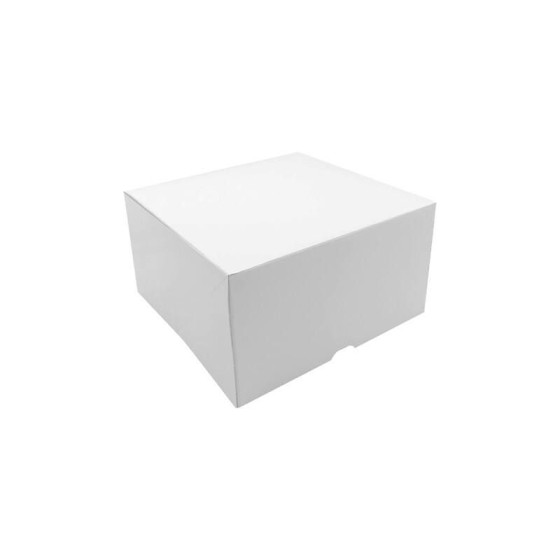 Boîte pâtissière blanche 18 x 18 x 10 cm - par 50