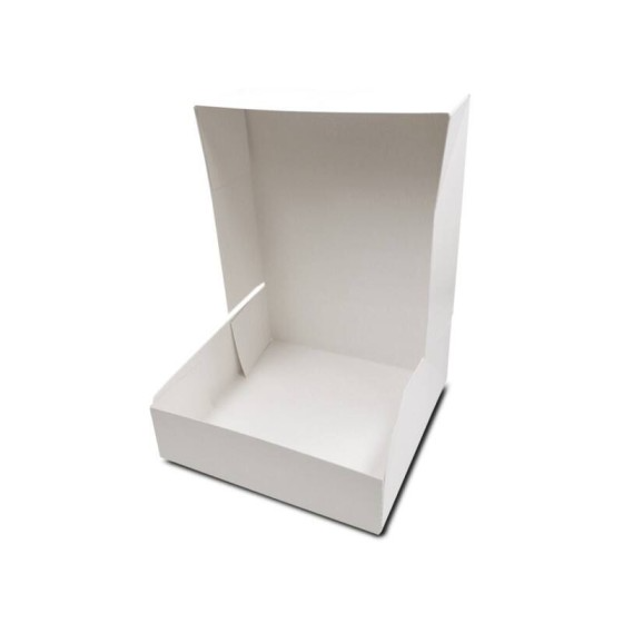 Boîte pâtissière carton blanche 22 x 22 x 8 cm - par 50