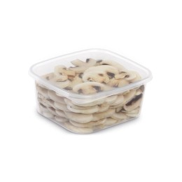 Boîte plastique transparente avec couvercle Prestipack 1050 ml - par 200