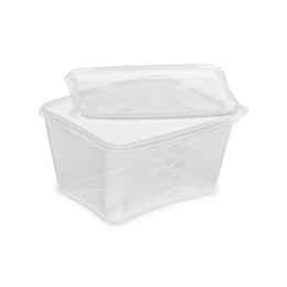 Boite Prestipack transparente 900 ml avec couvercle - par 30