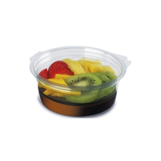 Boite ronde plastique transparente avec couvercle Olipack 250 ml - par 480