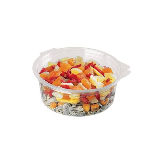 Boite ronde plastique transparente avec couvercle Olipack 750 ml - par 200
