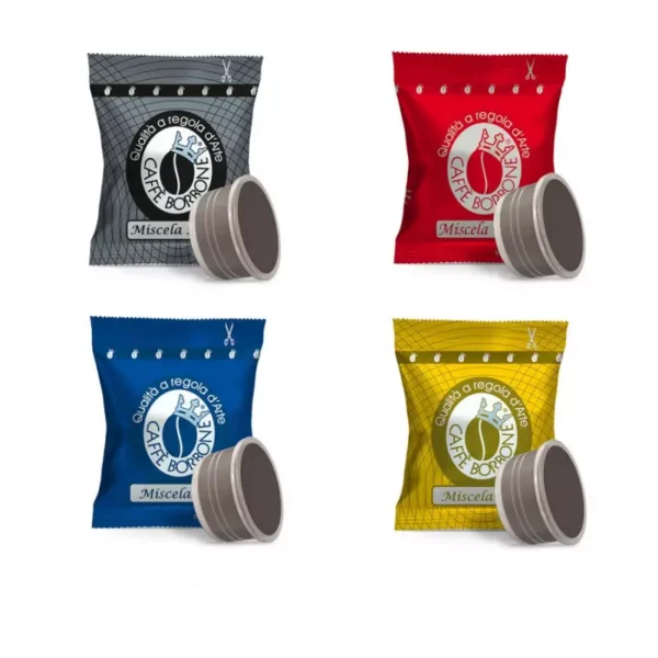 Borbone Coffee tasting kit : 200 assorted blend capsules compatible with Lavazza® Espresso Point®