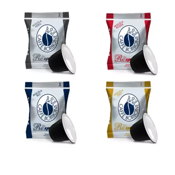 Borbone Coffee tasting kit : 200 assorted blend capsules compatible with Nespresso®