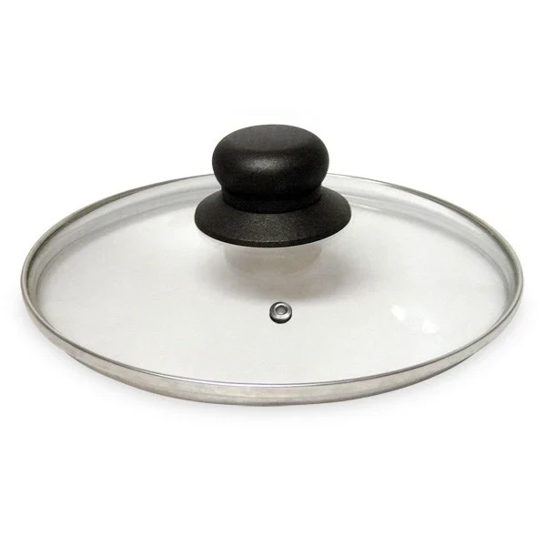 Couvercle en verre cerclé inox 18 cm Mathon