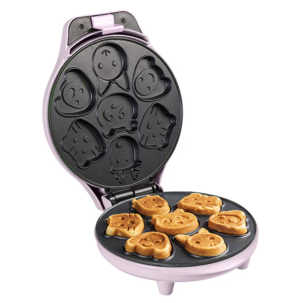 Mini gaufrier 7 animaux 700 W Sweet Dreams rose Bestron