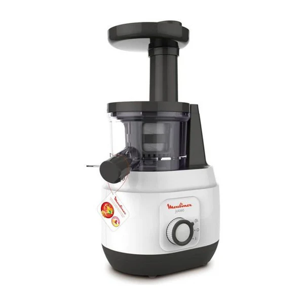 Extracteur De Jus, Pressage A Froid, Extraction Optimale, 1 Vitesse, Pulpe Contrôlée, Silencieux, Juiceo Zu150110 Moulinex