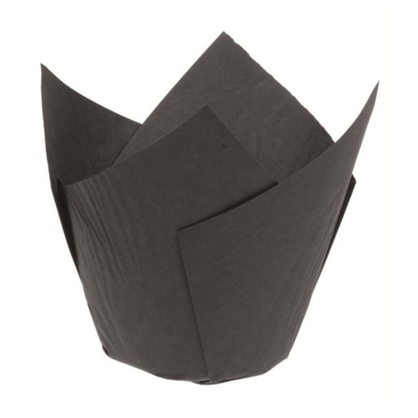 Caissette Tulipcup noire (x 200)