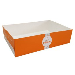Caissette pâtissière 20 x 13 x 5 cm décor AURIOS - par 100