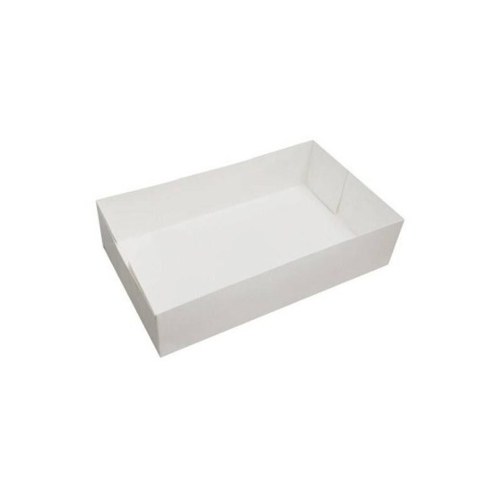 Caissette pâtissière blanche 16 x 11 x 5 cm - par 100
