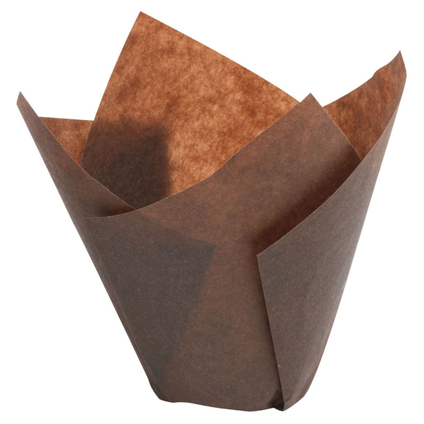 Caissette Tulipcup marron (x 300)