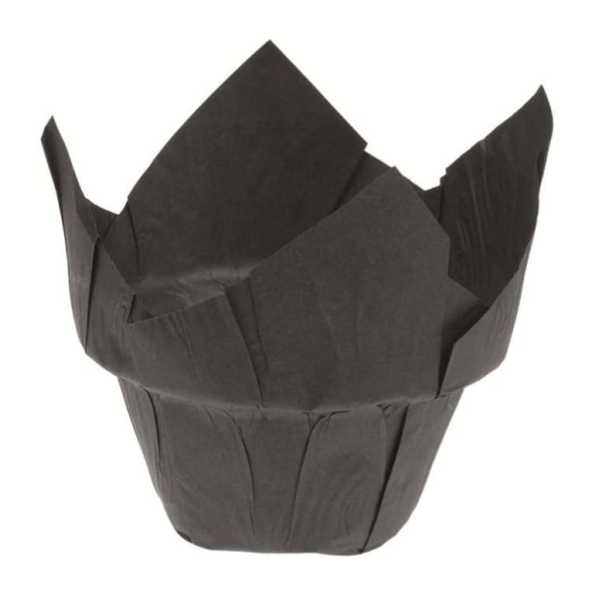 Caissette Tulipcup noire (x 150)