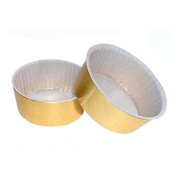Caissettes plastiques habillage or