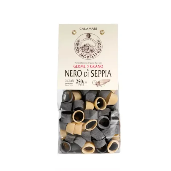 Calamari with Wheat Germ and Cuttlefish Ink 250 gr