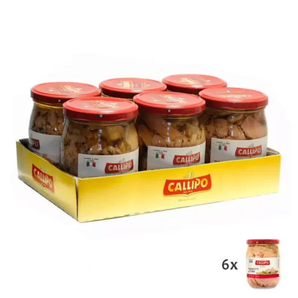 Callipo Tuna fish Slices in olive oil 550 gr x 6