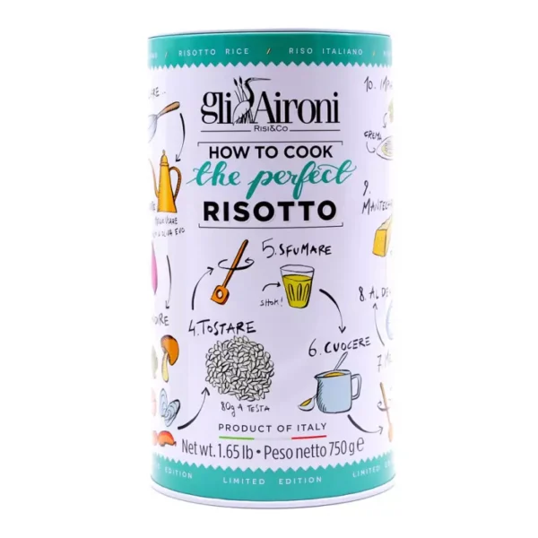 Carnaroli rice in tin The Perfect Risotto 750 gr