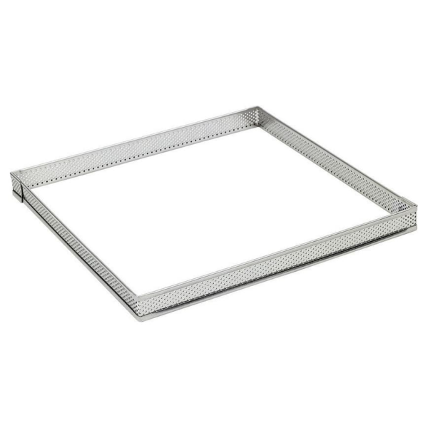 Carré à tarte perforé inox