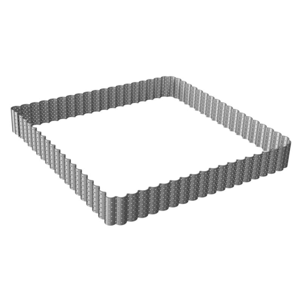 Carré à tarte perforé cannelé