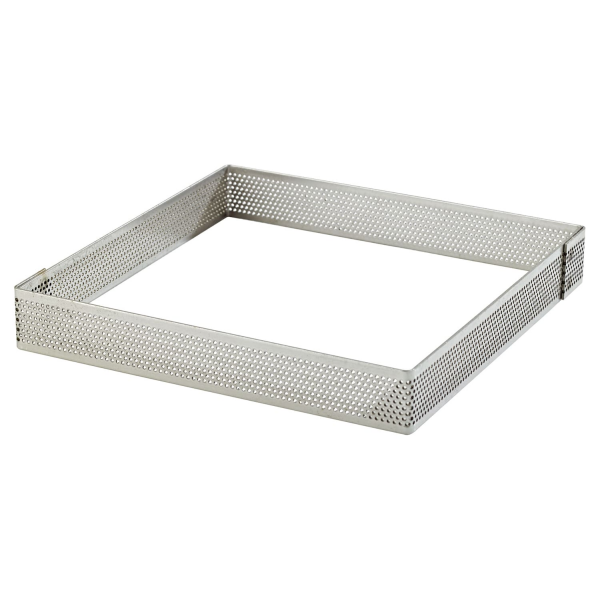 Carré à tarte perforé inox