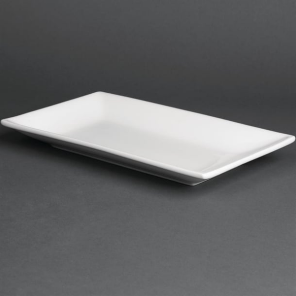 Plat rectangulaire de service 250 x 150mm Olympia (Lot de 4)