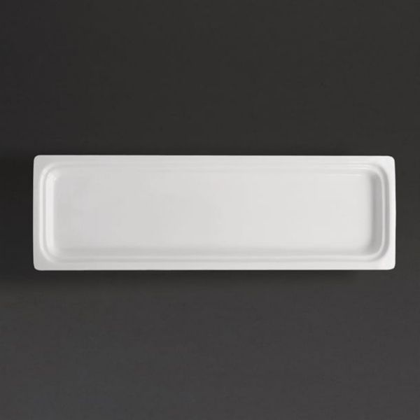 Plat blanc GN 2/4 Olympia Whiteware 30mm