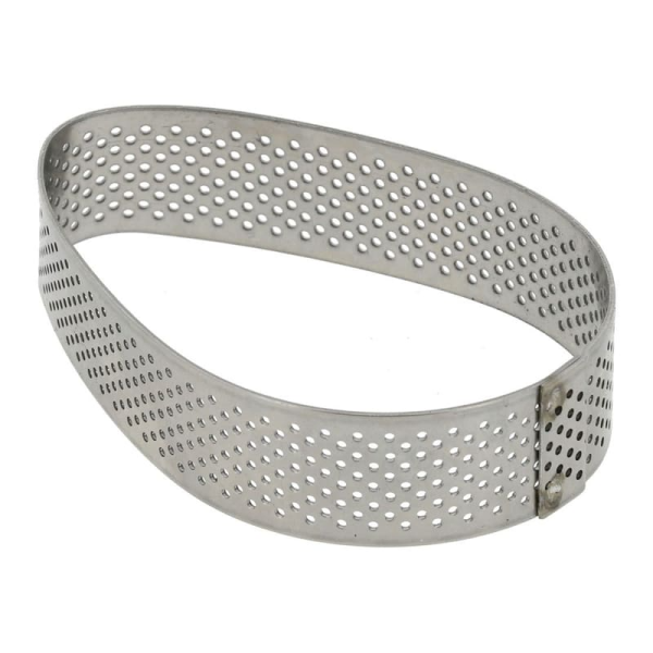 Cercle amande perforé inox