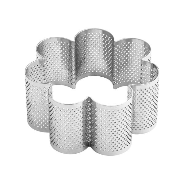 Cercle fleur perforé