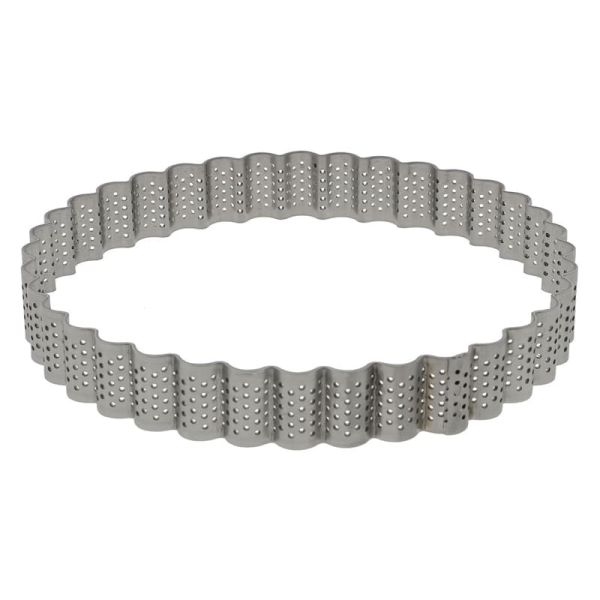 Cercle à tarte perforé cannelé