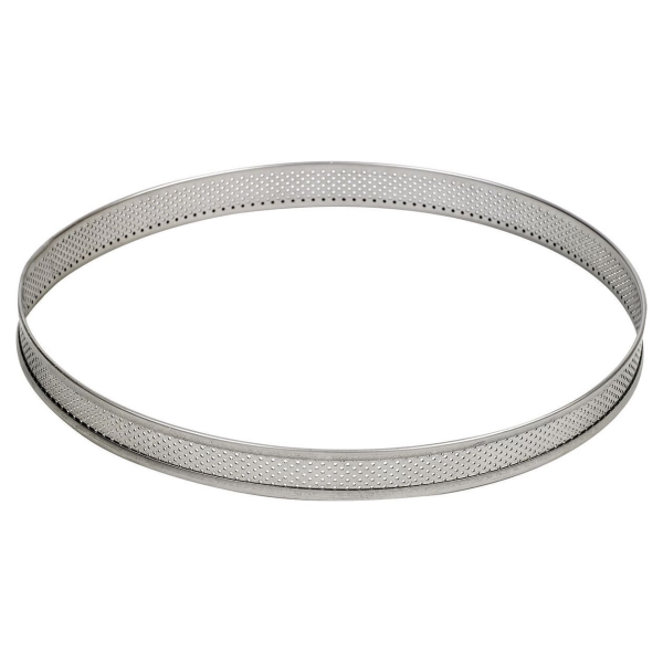 Cercle à tarte perforé inox