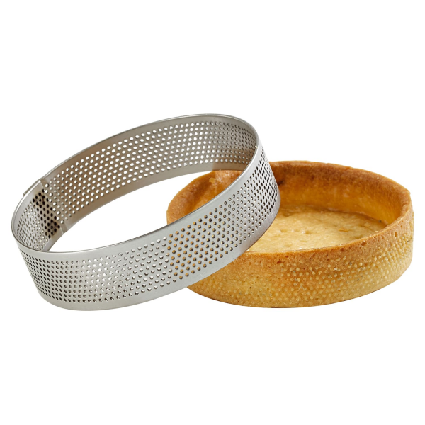 Cercle à tarte perforé inox