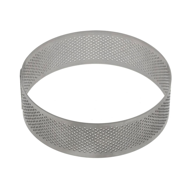 Cercle à tarte perforé inox