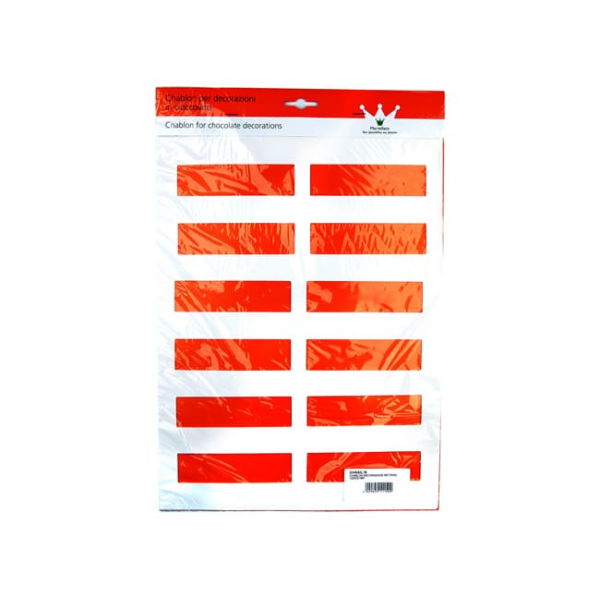Chablon en silicone - 12 rectangles