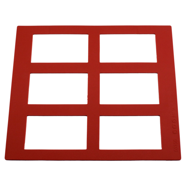 Chablon en silicone - 6 rectangles