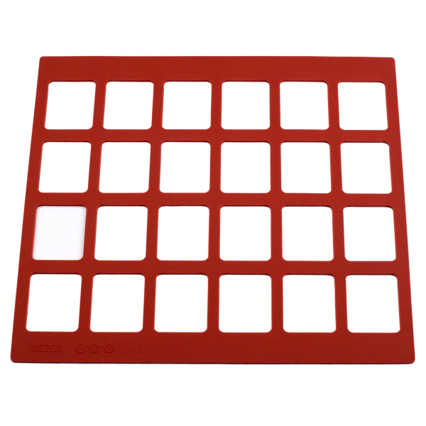 Chablon en silicone - 24 rectangles