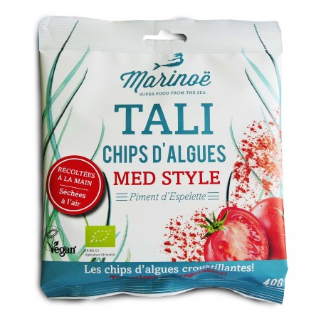 CHIPS D'ALGUES - TOMATE ET PIMENT D'ESPELETTE