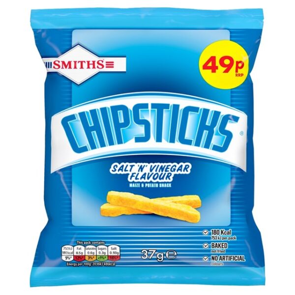 Walkers Smiths Chipsticks 37g 49p 30 Pack