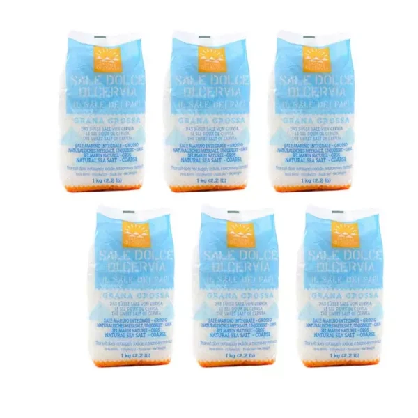 Coarse Sweet salt of Cervia 1 kg x 6