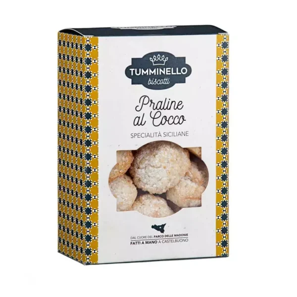 Coconut Praline Cookies with Sicilian Almonds 270 gr