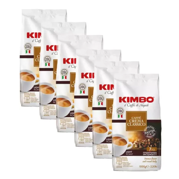 Coffee beans Kimbo Crema Classica 1 kg x 6
