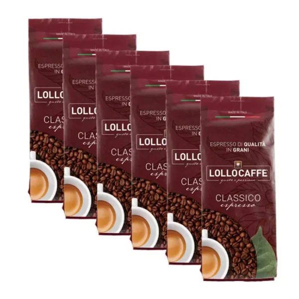 Coffee Beans Vending CLASSIC Blend Lollo Caffè 1 kg x 6