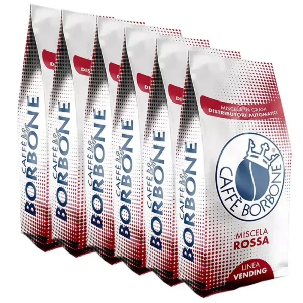 Coffee Beans Vending RED Blend Caffè Borbone 1 kg x 6