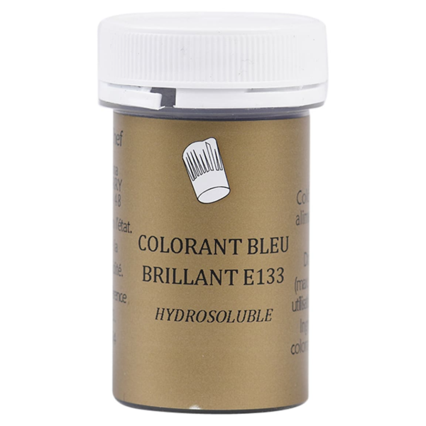 Colorant alimentaire en poudre bleu brillant