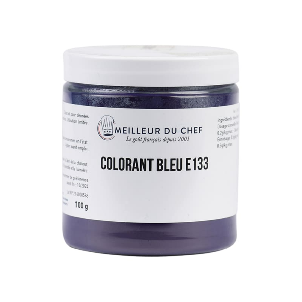 Colorant alimentaire en poudre bleu brillant