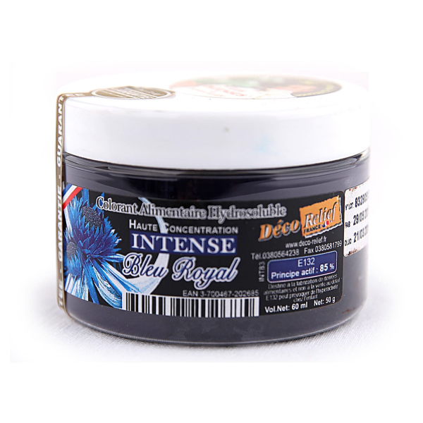 Colorant alimentaire bleu E133