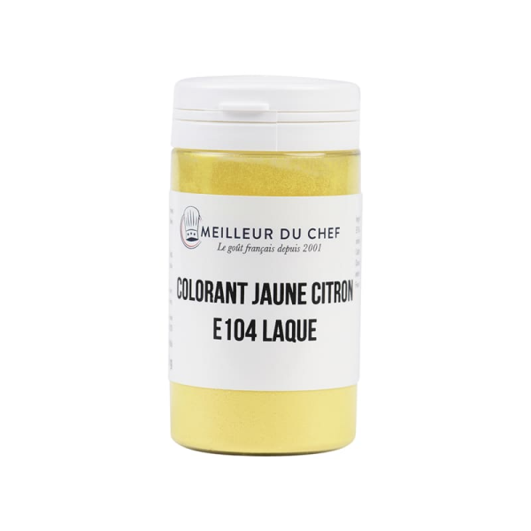 Colorant alimentaire en poudre jaune citron