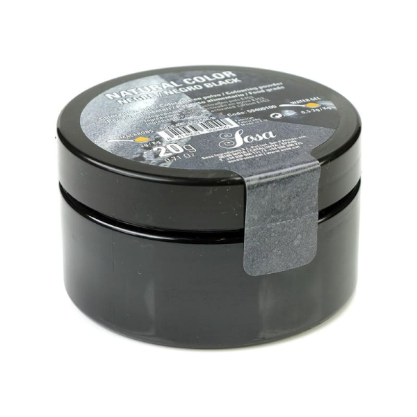 Colorant naturel noir en poudre